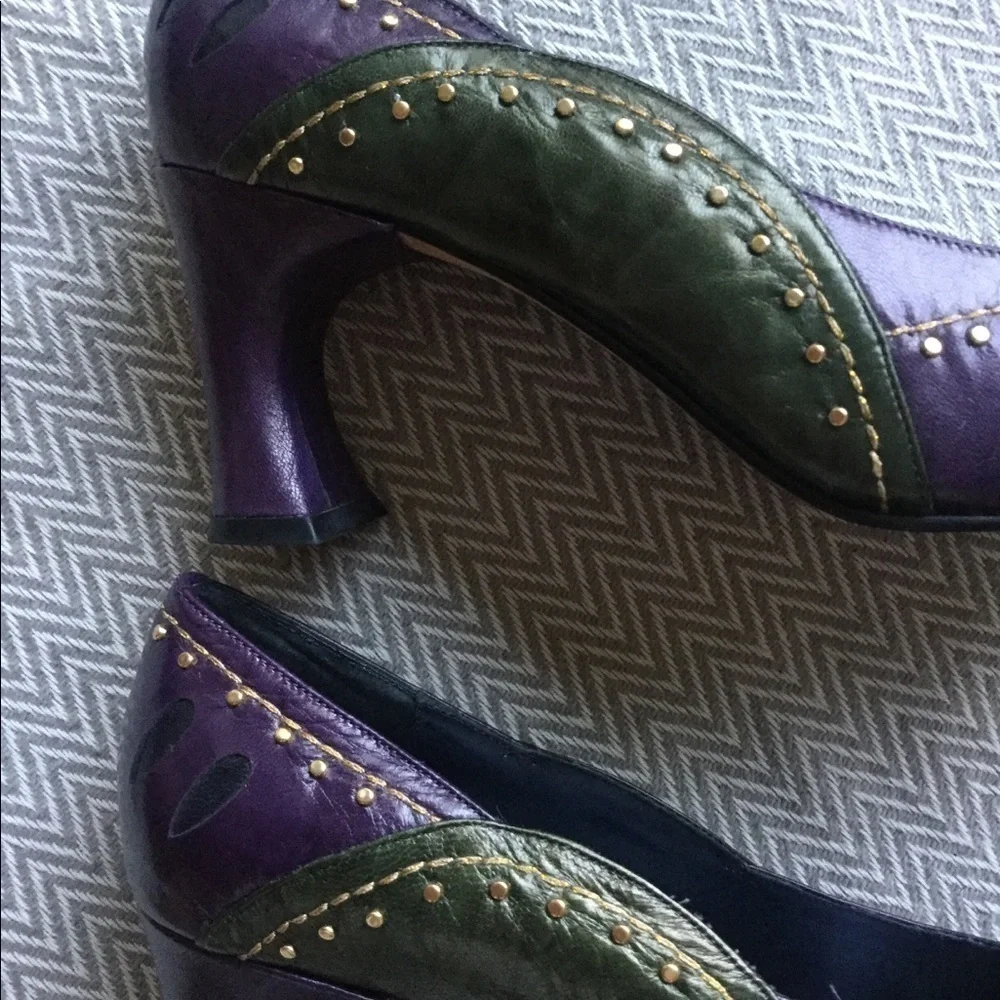 MARGARET Jerrold Vintage 1980s Leather Shoes - Picture 6 of 7